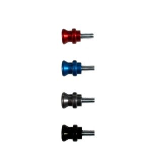 COPPIA NOTTOLINI M8 IN ALLUMINIO COLORE ROSSO PER YAMAHA / APRILIA / DUCATI