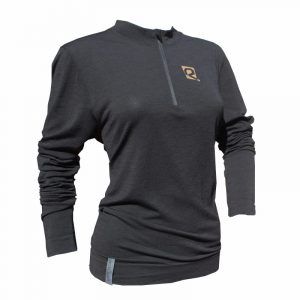 Maglia mezzo lupetto manica lunga mezza zip in lana australiana extrafine woman Riday