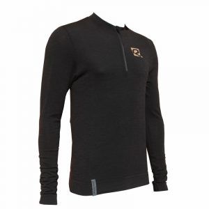 Maglia mezzo lupetto manica lunga mezza zip in lana australiana extrafine man Riday