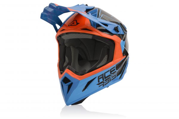 Acerbis Steel Carbon  Arancio  Blu