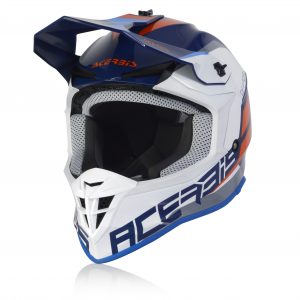 Casco Acerbis Linear Blu Bianco