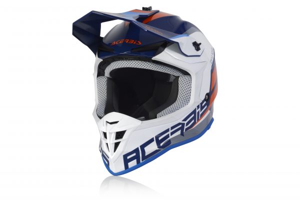 Casco Acerbis Linear Blu Bianco