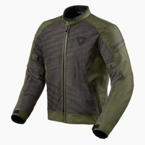 rev'it torque 2 h2o nero- verde scuro